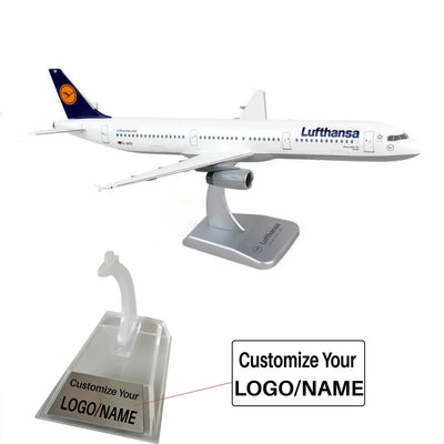 Side view of Lufthansa Airbus A321 Airplane Model D-AISV Bingen (1/200 Scale - 20CM) aviation 16-18cm scale model aircraft in.