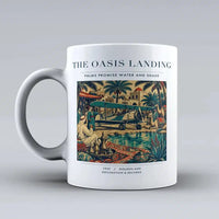 Thumbnail for VINTAGE G4331 - The Oasis Landing - Ceramic Mug design on white