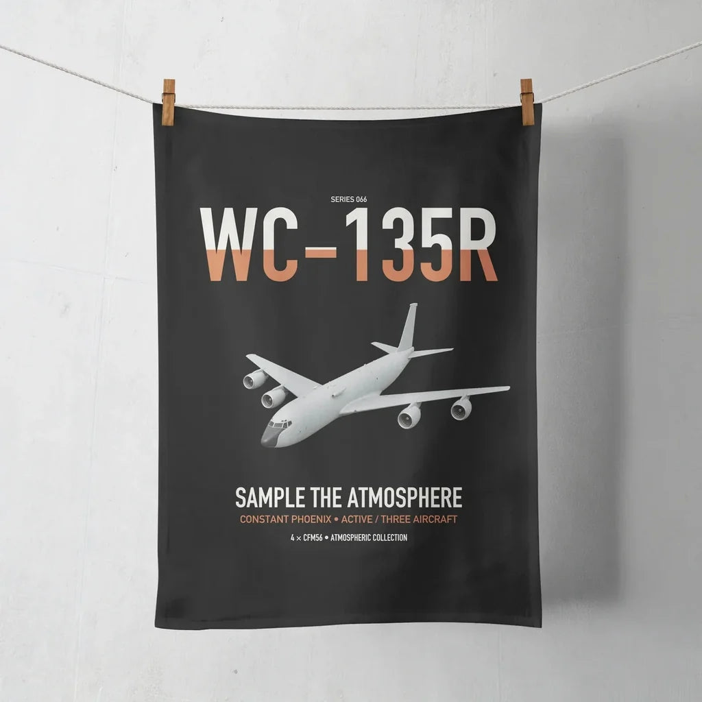 WC-135R Constant Phoenix design on black towel