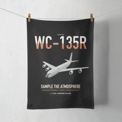 WC-135R Constant Phoenix design on black towel