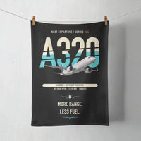 Thumbnail for Airbus A320neo design on black towel