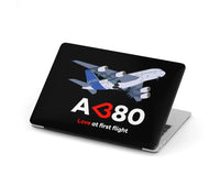 Thumbnail for Airbus A380 Love at first flight aviation design on MacBook case for MacBook.
