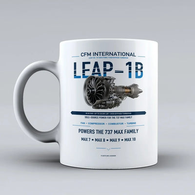 Mug design on white leap 1b