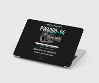 Thumbnail for PW4000-94 design on black MacBook case