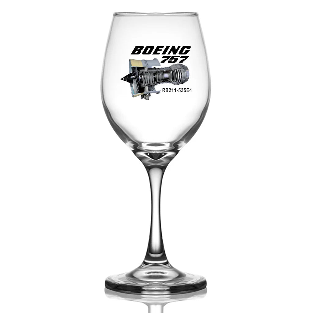 Boeing 757 Wine Glass