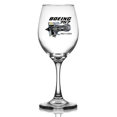 Boeing 757 Wine Glass