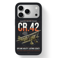 Thumbnail for Fiat CR.42 Falco design on black magsafe iphone case, for iPhone 17 Pro