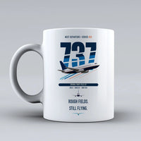 Thumbnail for Boeing 737-200 double-side print on white ceramic mug