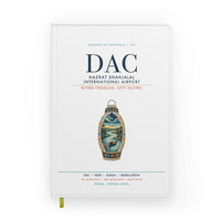 Thumbnail for Hazrat Shahjalal International Airport Dhaka (DAC) design on white notebook