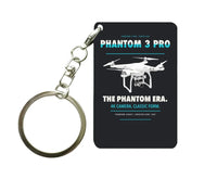 Thumbnail for DJI Phantom 3 Professional Key Chain design on black key chain