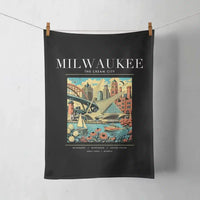 Thumbnail for MILWAUKEE - Poster - Towel - Black