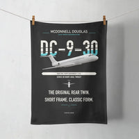 Thumbnail for McDonnell Douglas DC-9-30 design on black towel