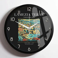 Thumbnail for LAMEZIA TERME - Poster - Wall Clock Framed - Black