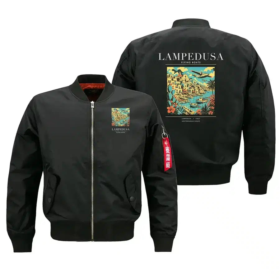 LAMPEDUSA - Poster - Bomber Jacket - Black