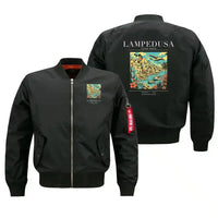 Thumbnail for LAMPEDUSA - Poster - Bomber Jacket - Black