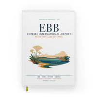 Thumbnail for Entebbe International Airport (EBB) design on white notebook