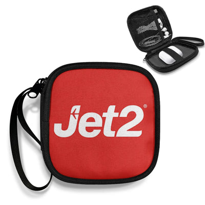 JET2 Airlines Portable aviation portable headphone bag in padded polyester.