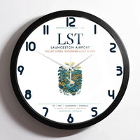 Thumbnail for Launceston Airport (LST) design on white framed wall clock