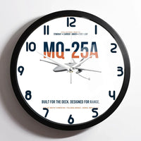 Thumbnail for MQ-25A STINGRAY design on white framed wall clock