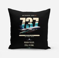 Thumbnail for Boeing 737-200 design on black pillow
