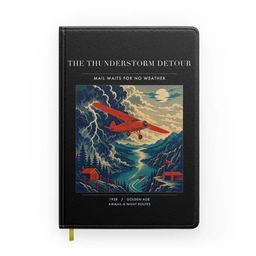 VINTAGE G4148 - The Thunderstorm Detour - Designed Notebooks design on black