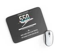 Thumbnail for Cessna Citation 550 - Citation II design on black rectangle mouse pad