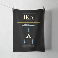 Thumbnail for Tehran Imam Khomeini International Airport (IKA) design on black towel