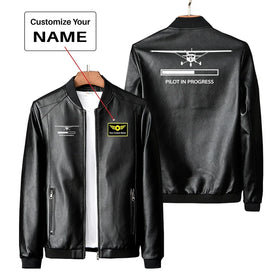 Pilot In Progress (Cessna) PU Leather Jackets