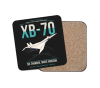 Thumbnail for XB-70A Valkyrie design on black 1 piece coaster