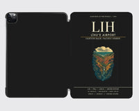 Thumbnail for Līhuʻe Airport (LIH) design on black ipad tablet case