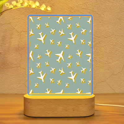 Mixed Size Airplanes aviation themed night lamp, premium acrylic with LED.