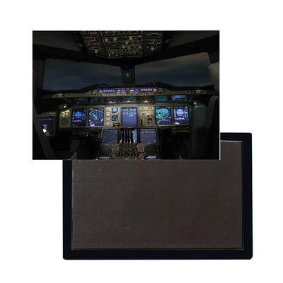 Airbus A380 Cockpit aviation design magnet in strong neodymium core.
