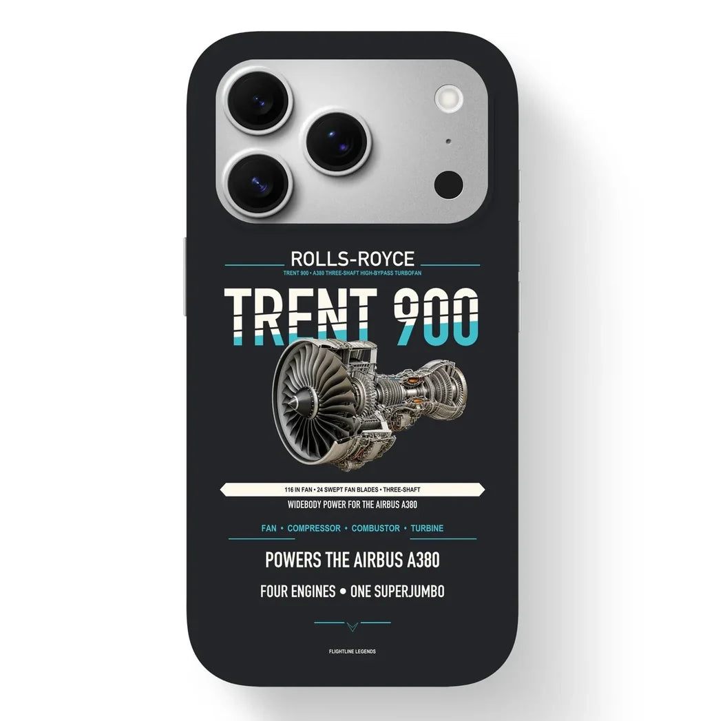 TRENT 900 Case design on black iphone case