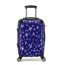 Thumbnail for Different Sizes Seamless Airplanes Cabin Size Luggages aviation design on premium acrylic seamless airplane wall craft.