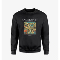 Thumbnail for ANDERMATT - Poster - Sweatshirt - Black
