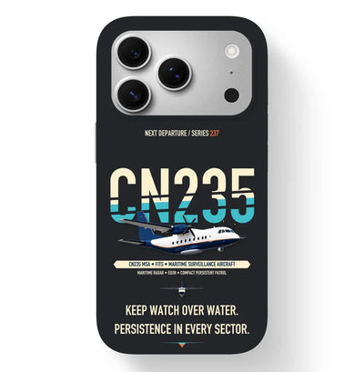 Airbus CN235 Maritime Surveillance Aircraft Case design on black iphone case