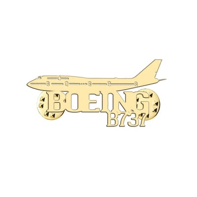 Boeing 737 aviation hollow pin in polished alloy.