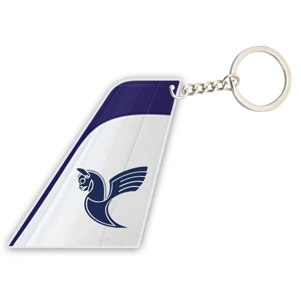 Iran Air aviation shaped key chain, durable metal alloy.