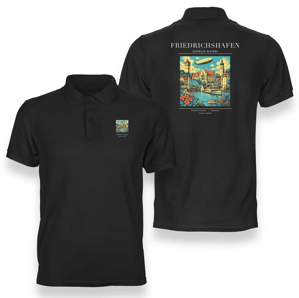 FRIEDRICHSHAFEN - Poster - Double-Side Polo - Black