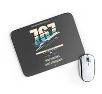 Thumbnail for Boeing 767-300ER design on black rectangle mouse pad