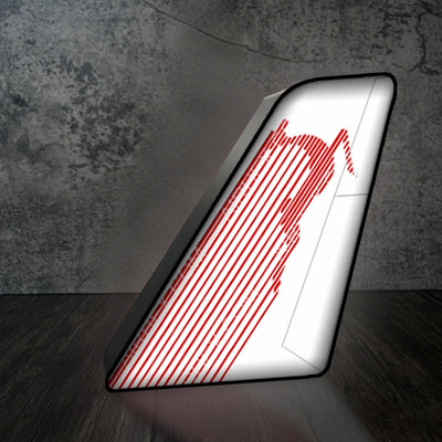Tunisair Airlines Led Aircraft Tail aviation design on premium acrylic with LED 3D aircraft tail lamp.