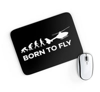Thumbnail for Born To Fly aviation design on neoprene with anti-slip base mouse pad.