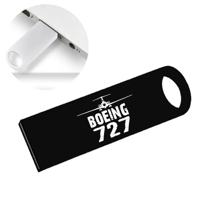 Boeing 727 & Plane aviation design on durable waterproof casing waterproof USB device.