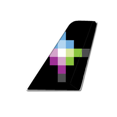 Volaris aviation design tail sticker in weather-resistant vinyl.