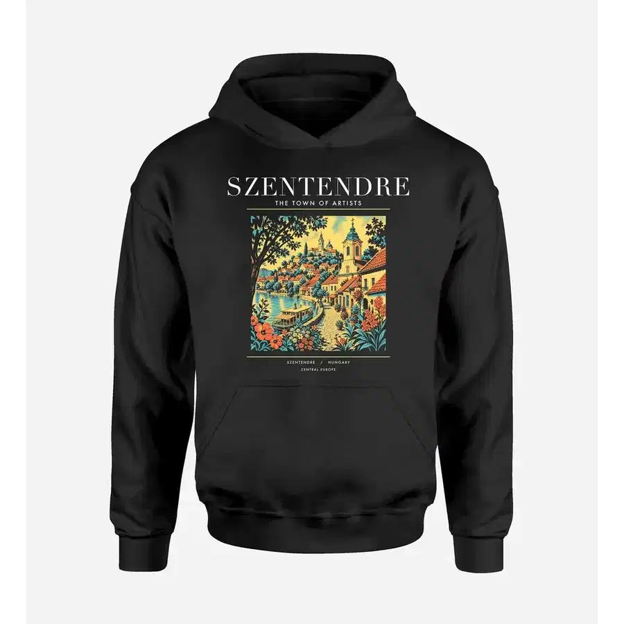 SZENTENDRE - Poster - Premium Hoodie - Black