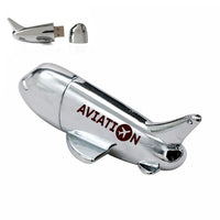 Thumbnail for Aviation design on durable metal casing airplane-shape USB drive.