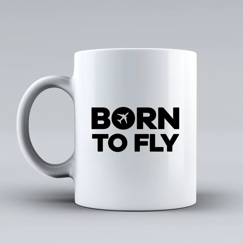 Customisable Born to Fly Mug - view 2