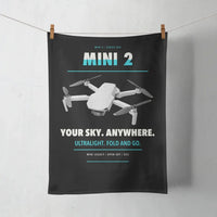 Thumbnail for DJI Mini 2 design on black towel