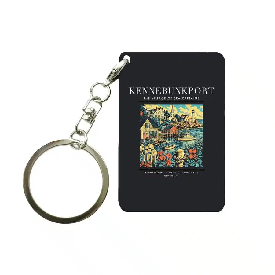 KENNEBUNKPORT - Poster - Key Chain - Black