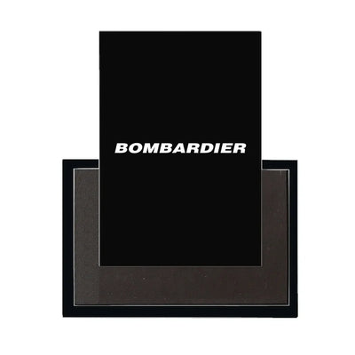 Bombardier & Text aviation design magnet in strong neodymium core.